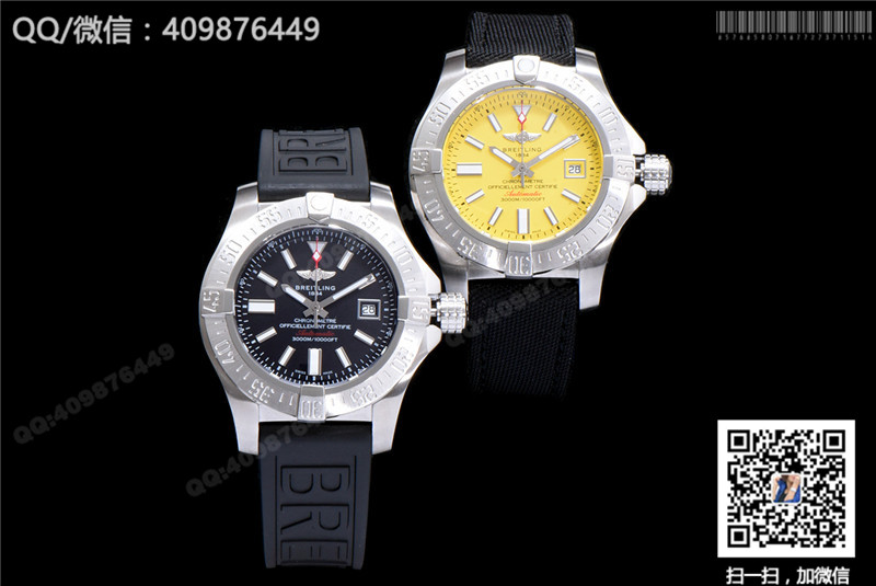 百年靈BREITLING AVENGER復(fù)仇者系列機(jī)械腕表A077I19PRS 條訂刻度